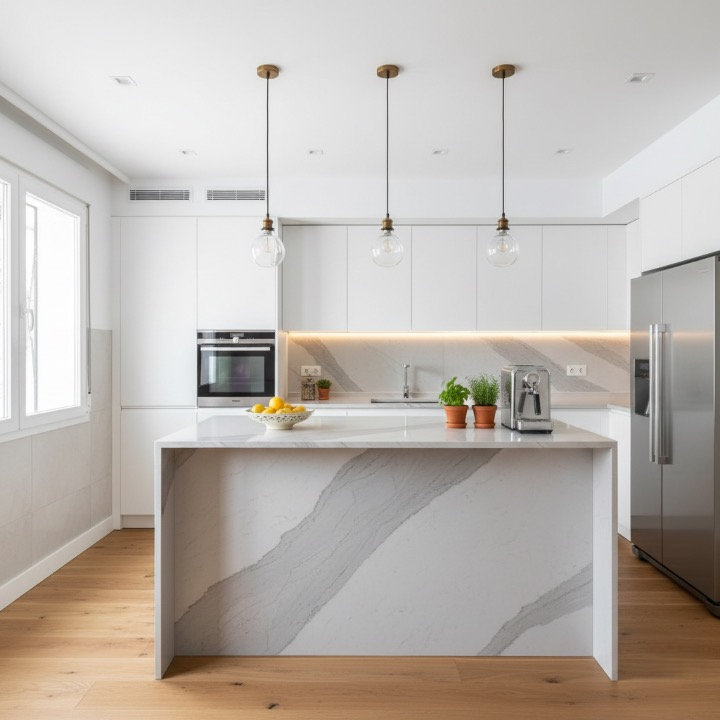 Cocina moderna reformada