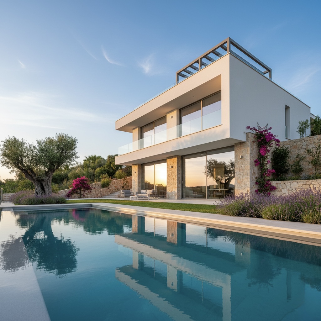 Villa mediterránea con piscina - Proyecto ACONSEGUIT ANGAMAR